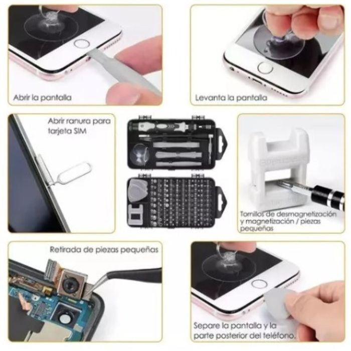 JUEGO DESTORNILLADOR 115 PIEZAS