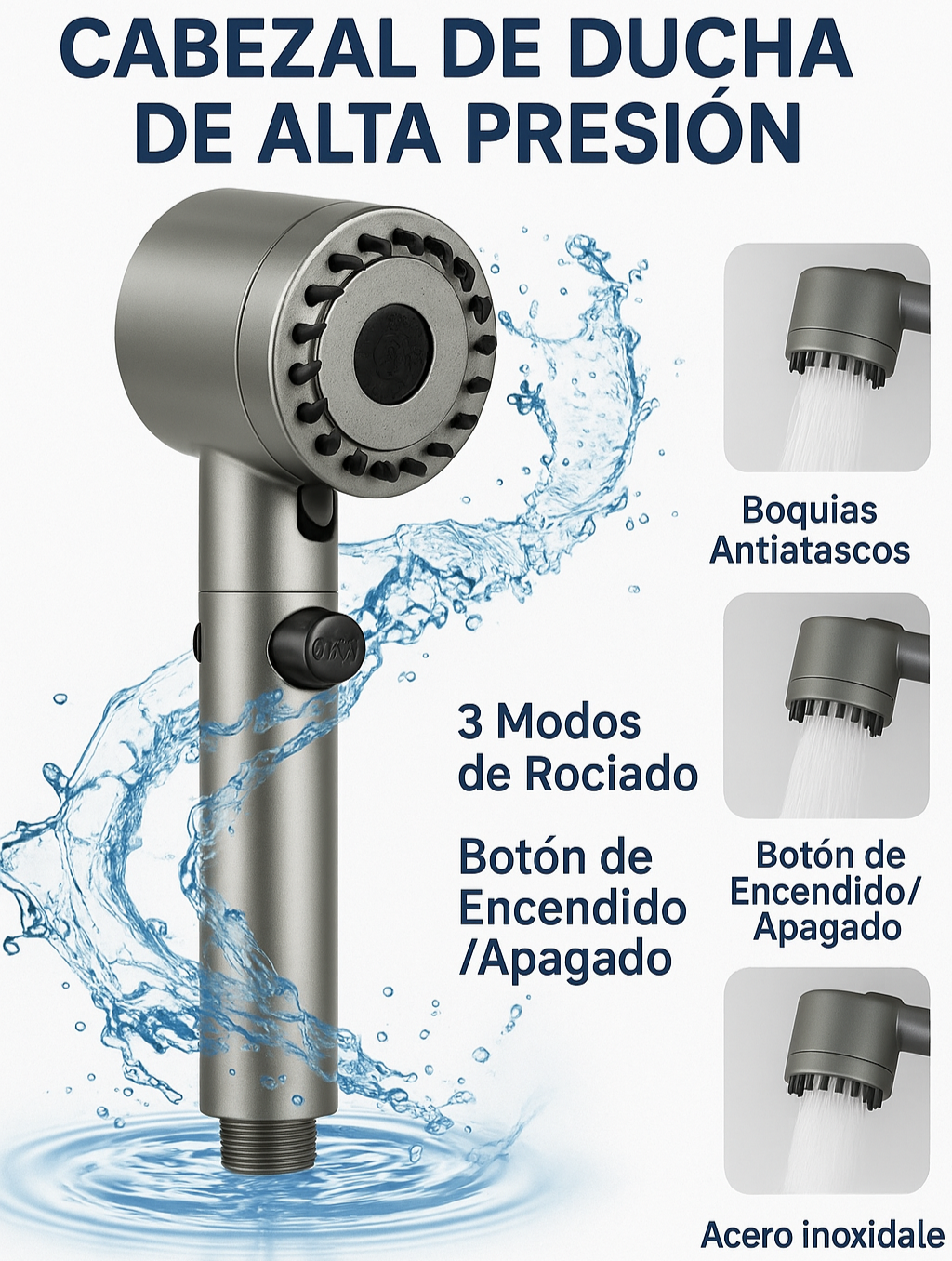 CABEZAL DUCHA MASAJEADORA