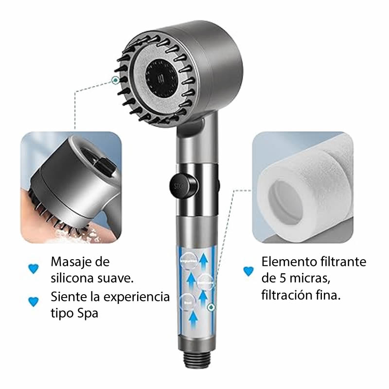 CABEZAL DUCHA MASAJEADORA