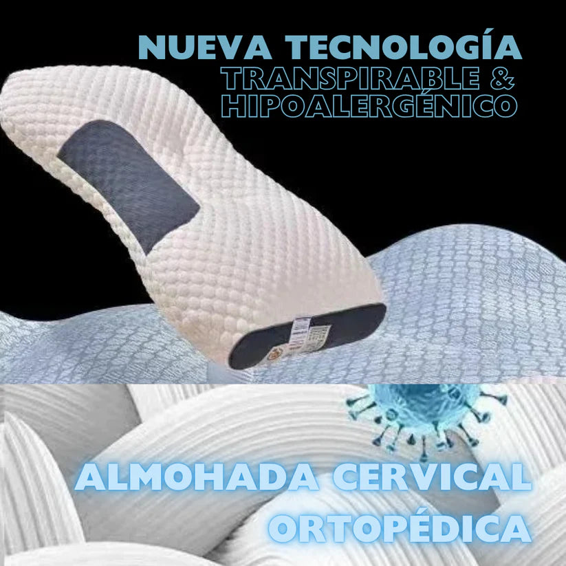 JUEGO DE ALMOHADAS CERVICALES ERGONOMICAS